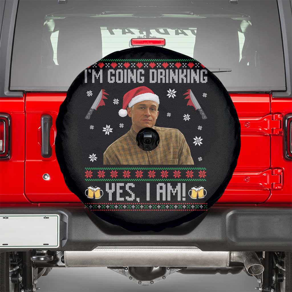 Charlie Hunnam Ed Gein Ugly Christmas Spare Tire Cover Monster Movie I'm Going Drinking - Wonder Print Shop