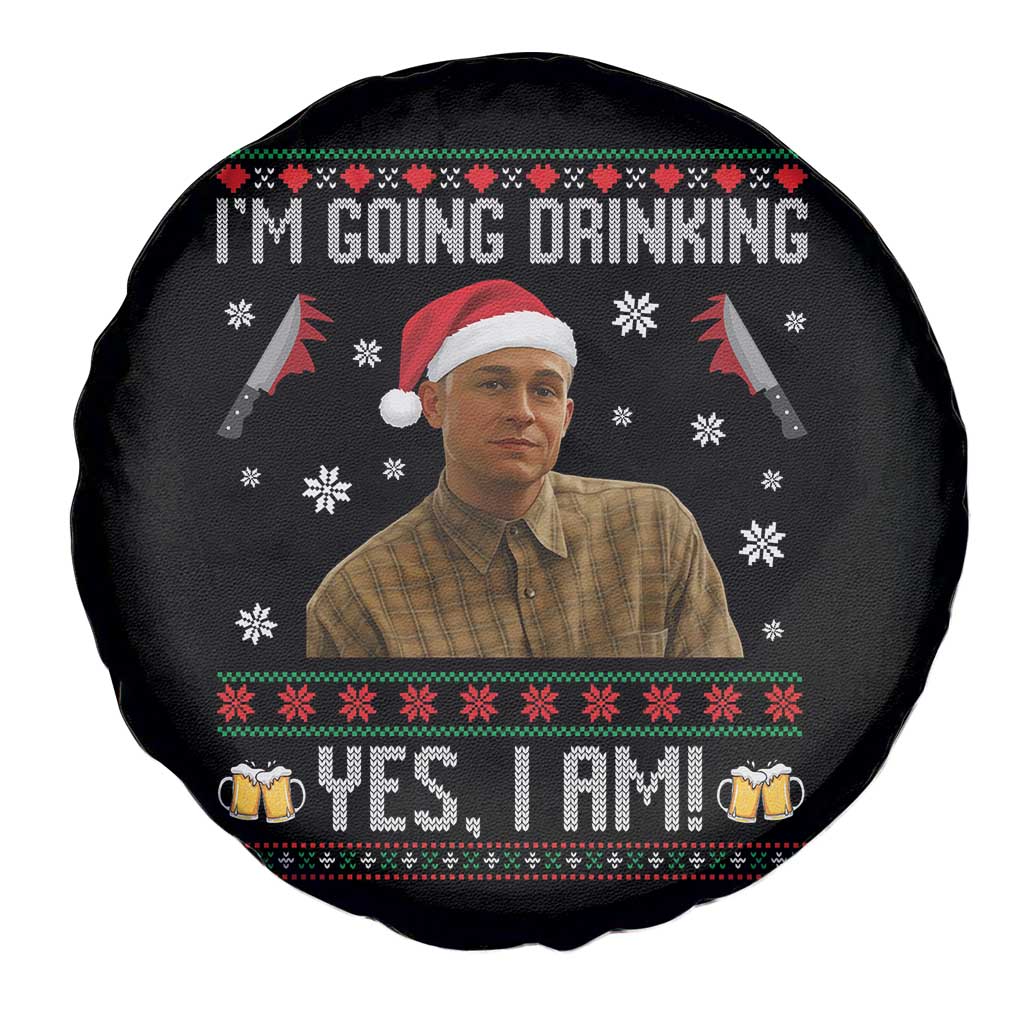Charlie Hunnam Ed Gein Ugly Christmas Spare Tire Cover Monster Movie I'm Going Drinking - Wonder Print Shop