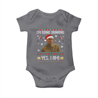 Charlie Hunnam Ed Gein Ugly Christmas Baby Onesie Monster Movie I'm Going Drinking - Wonder Print Shop