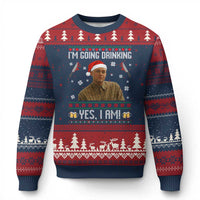 Charlie Hunnam Ed Gein Ugly Xmas Ugly Christmas Sweater Monster Movie I'm Going Drinking - Wonder Print Shop