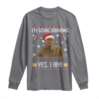 Charlie Hunnam Ed Gein Ugly Christmas Long Sleeve Shirt Monster Movie I'm Going Drinking - Wonder Print Shop
