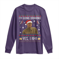 Charlie Hunnam Ed Gein Ugly Christmas Long Sleeve Shirt Monster Movie I'm Going Drinking - Wonder Print Shop