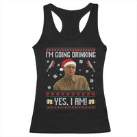 Charlie Hunnam Ed Gein Ugly Christmas Racerback Tank Top Monster Movie I'm Going Drinking - Wonder Print Shop