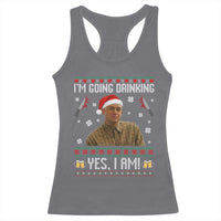 Charlie Hunnam Ed Gein Ugly Christmas Racerback Tank Top Monster Movie I'm Going Drinking - Wonder Print Shop