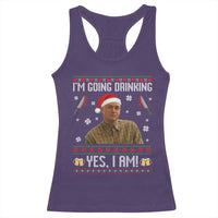 Charlie Hunnam Ed Gein Ugly Christmas Racerback Tank Top Monster Movie I'm Going Drinking - Wonder Print Shop
