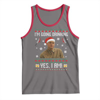 Charlie Hunnam Ed Gein Ugly Christmas Tank Top Monster Movie I'm Going Drinking - Wonder Print Shop