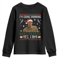 Charlie Hunnam Ed Gein Ugly Christmas Youth Sweatshirt Monster Movie I'm Going Drinking - Wonder Print Shop