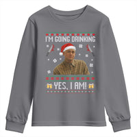 Charlie Hunnam Ed Gein Ugly Christmas Youth Sweatshirt Monster Movie I'm Going Drinking - Wonder Print Shop