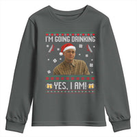Charlie Hunnam Ed Gein Ugly Christmas Youth Sweatshirt Monster Movie I'm Going Drinking - Wonder Print Shop