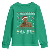 Charlie Hunnam Ed Gein Ugly Christmas Youth Sweatshirt Monster Movie I'm Going Drinking - Wonder Print Shop