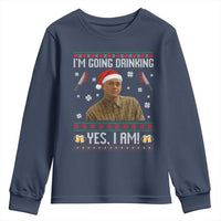 Charlie Hunnam Ed Gein Ugly Christmas Youth Sweatshirt Monster Movie I'm Going Drinking - Wonder Print Shop