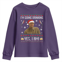 Charlie Hunnam Ed Gein Ugly Christmas Youth Sweatshirt Monster Movie I'm Going Drinking - Wonder Print Shop