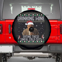 Charlie Hunnam Ed Gein Ugly Christmas Spare Tire Cover Funny Drinking Wine Eating These Sinful Cold Cuts - Wonder Print Shop