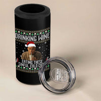 Charlie Hunnam Ed Gein Ugly Christmas 4 in 1 Can Cooler Tumbler Funny Drinking Wine Eating These Sinful Cold Cuts - Wonder Print Shop