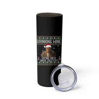 Charlie Hunnam Ed Gein Ugly Christmas Skinny Tumbler Funny Drinking Wine Eating These Sinful Cold Cuts - Wonder Print Shop