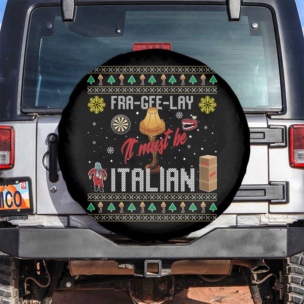 Leg Lamp Christmas Spare Tire Cover Funny Ugly Xmas Fra Gee Lay - Wonder Print Shop