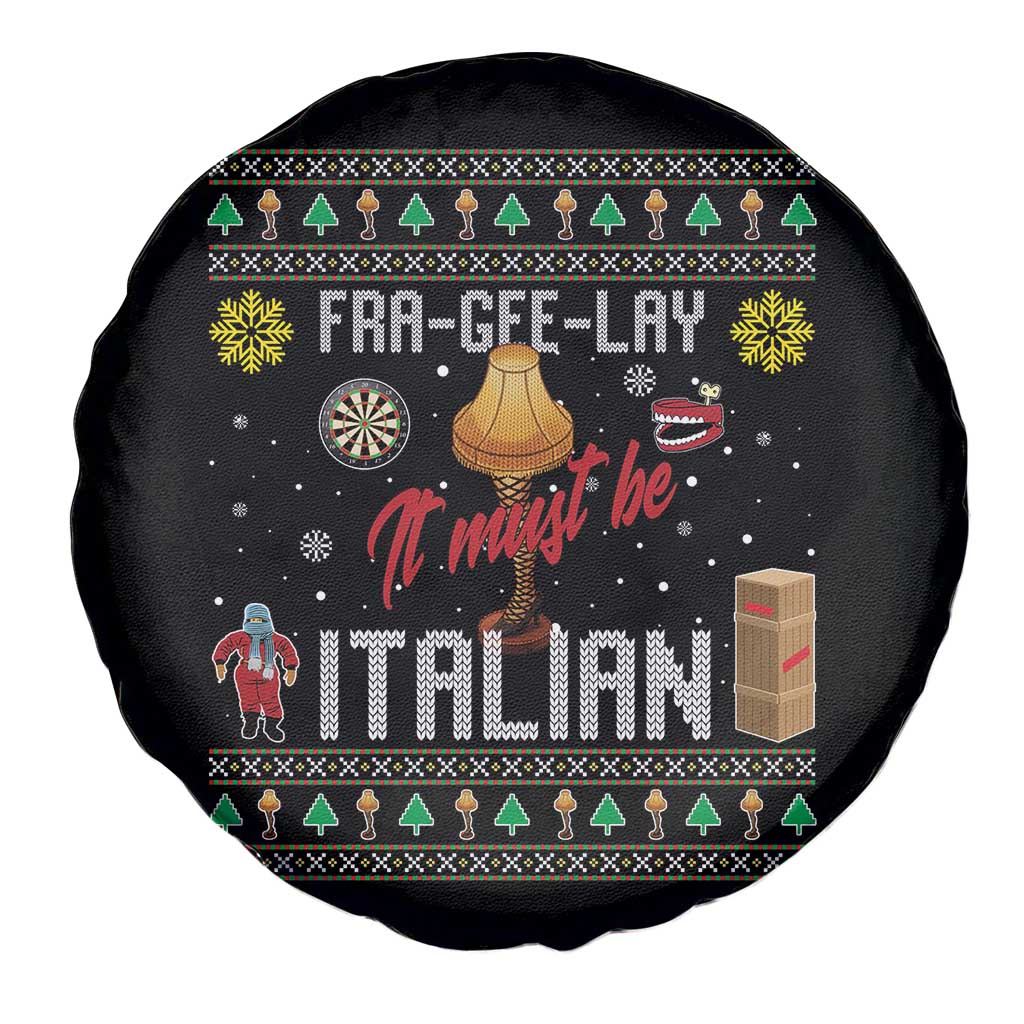 Leg Lamp Christmas Spare Tire Cover Funny Ugly Xmas Fra Gee Lay - Wonder Print Shop