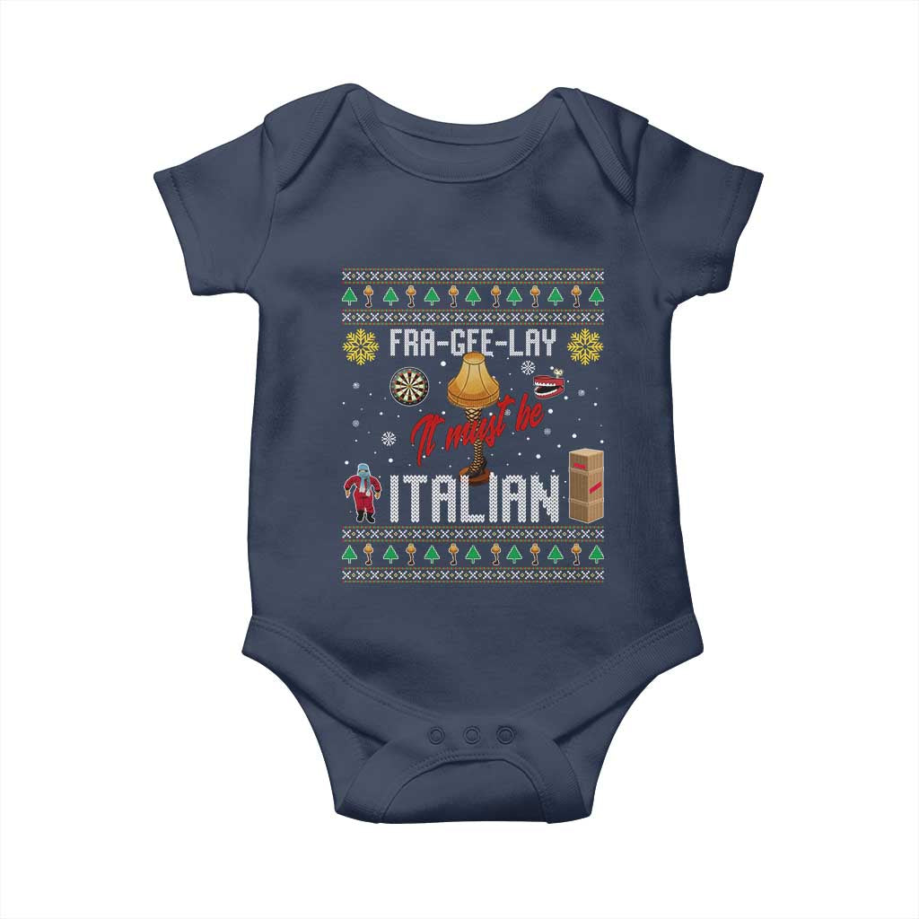 Leg Lamp Christmas Baby Onesie Funny Ugly Xmas Fra Gee Lay - Wonder Print Shop