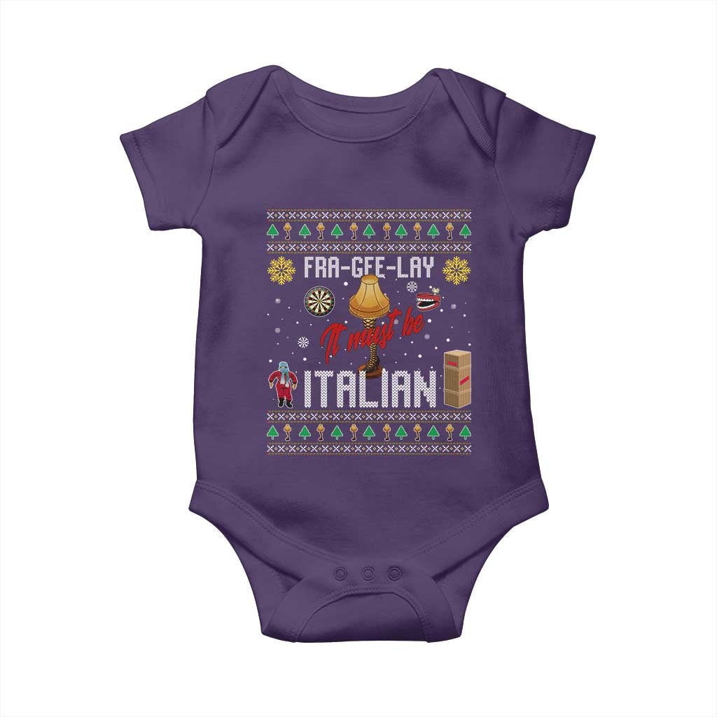 Leg Lamp Christmas Baby Onesie Funny Ugly Xmas Fra Gee Lay - Wonder Print Shop