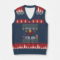 Leg Lamp Xmas V-Neck Knit Sweater Vest Funny Ugly Xmas Fra Gee Lay - Wonder Print Shop
