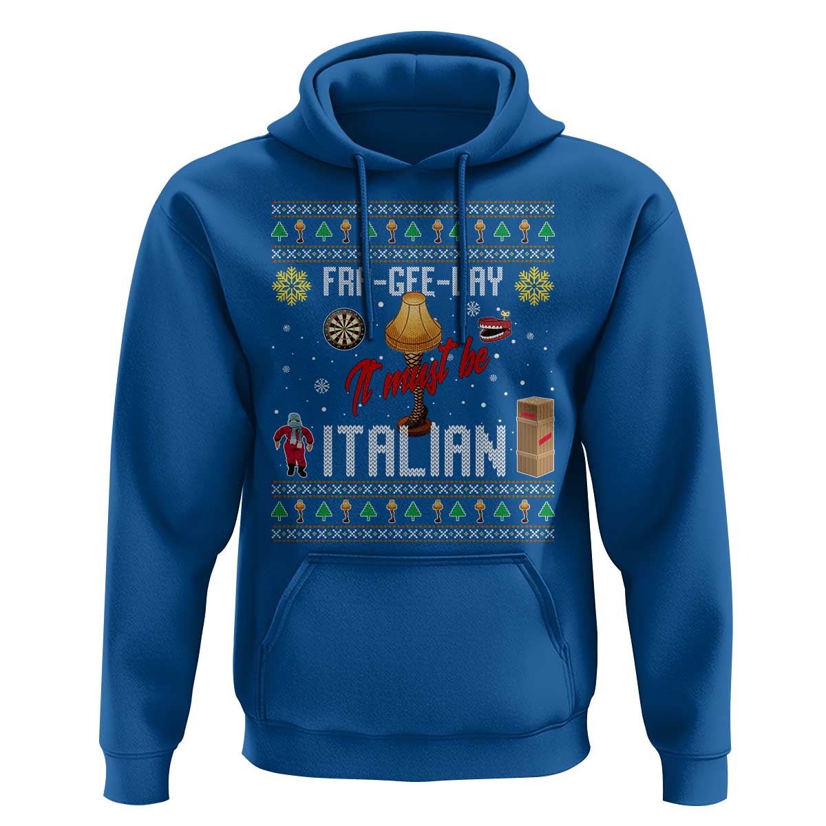 Leg Lamp Christmas Hoodie Funny Ugly Xmas Fra Gee Lay - Wonder Print Shop