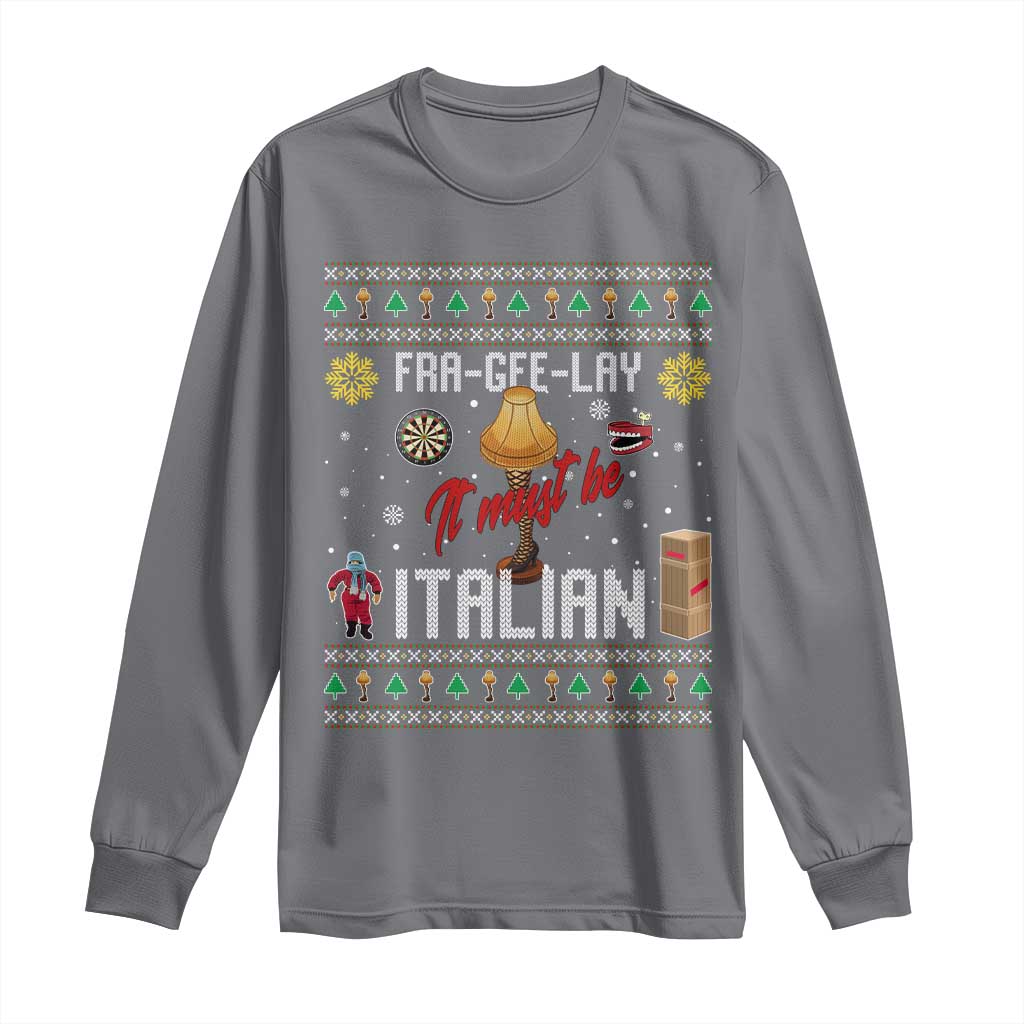 Leg Lamp Christmas Long Sleeve Shirt Funny Ugly Xmas Fra Gee Lay - Wonder Print Shop