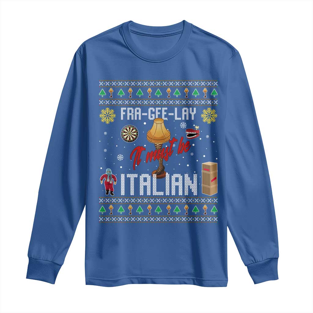 Leg Lamp Christmas Long Sleeve Shirt Funny Ugly Xmas Fra Gee Lay - Wonder Print Shop