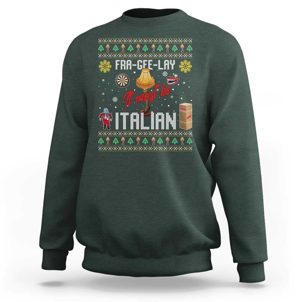 Leg Lamp Christmas Sweatshirt Funny Ugly Xmas Fra Gee Lay - Wonder Print Shop