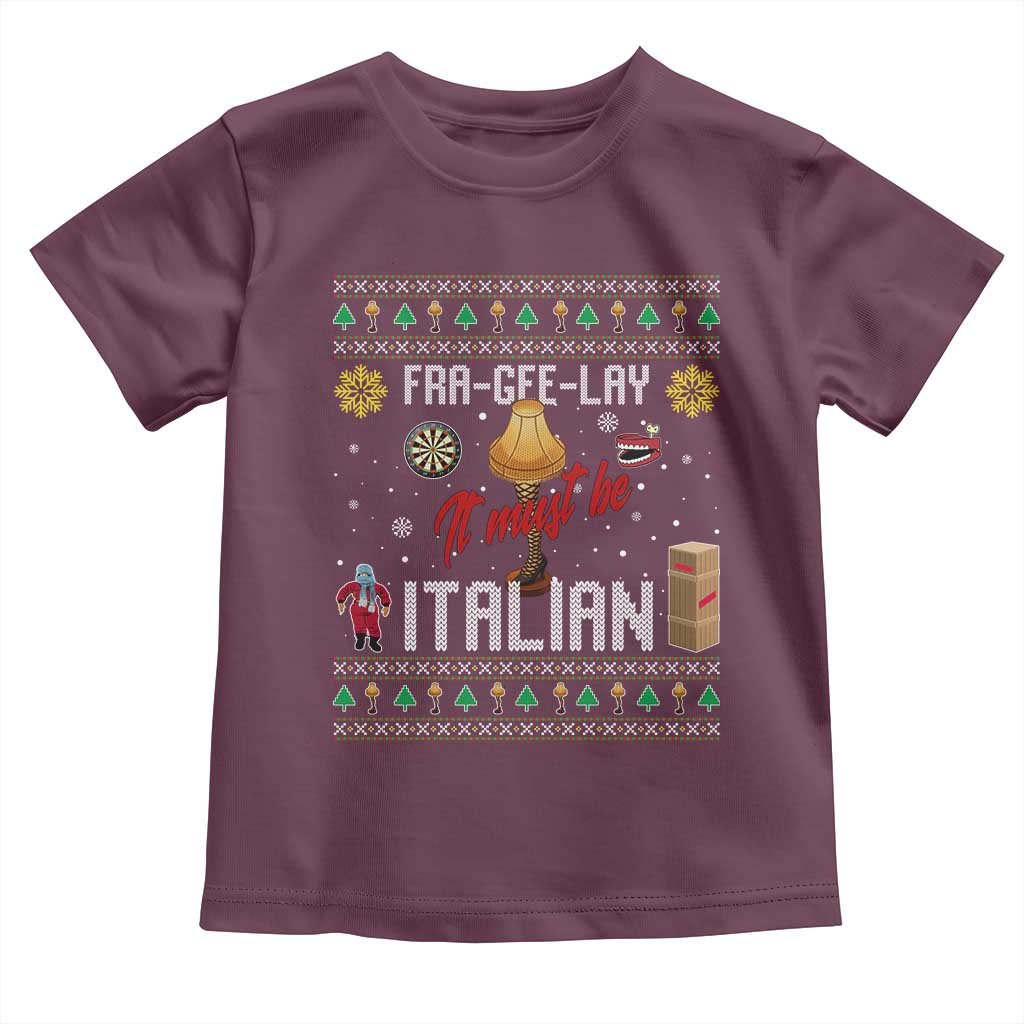 Leg Lamp Christmas Toddler T Shirt Funny Ugly Xmas Fra Gee Lay - Wonder Print Shop