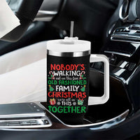 Christmas Family Vacation Tumbler With Handle Nobodys Walking Out On This Fun Old Family - Wonder Print Shop