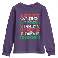 Christmas Family Vacation Youth Sweatshirt Nobodys Walking Out On This Fun Old Family - Wonder Print Shop