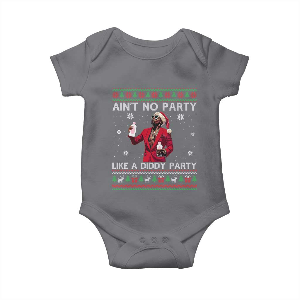 Funny Ugly Christmas Baby Onesie Aint No Party Like A Diddy Party