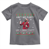 Funny Ugly Christmas Toddler T Shirt Aint No Party Like A Diddy Party