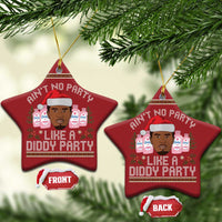 Funny Christmas Ornament Ain't No Party Like a Diddy Party Baby Oil Ugly Gifts - Wonder Print Shop