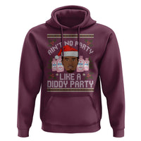 Funny Christmas Hoodie Ain't No Party Like a Diddy Party Baby Oil Ugly Gifts