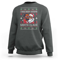 Funny Christmas Sweatshirt Funy Dirty I Saw Diddy Kissing Santa Claus Ugly Xmas Sweater - Wonder Print Shop