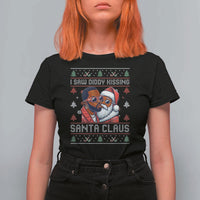 Funny Christmas T Shirt For Women Funy Dirty I Saw Diddy Kissing Santa Claus Ugly Xmas Sweater - Wonder Print Shop