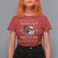 Funny Christmas T Shirt For Women Funy Dirty I Saw Diddy Kissing Santa Claus Ugly Xmas Sweater - Wonder Print Shop