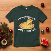 Funny Christmas Movie T Shirt Alone Kevin X-Mas Home A Lovely Cheese Pizza - Wonder Print Shop