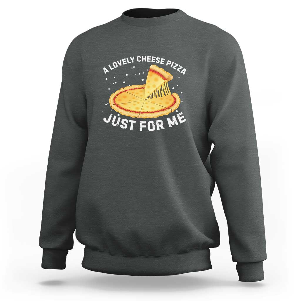 Funny Christmas Movie Sweatshirt Alone Kevin X-Mas Home A Lovely Cheese Pizza - Wonder Print Shop