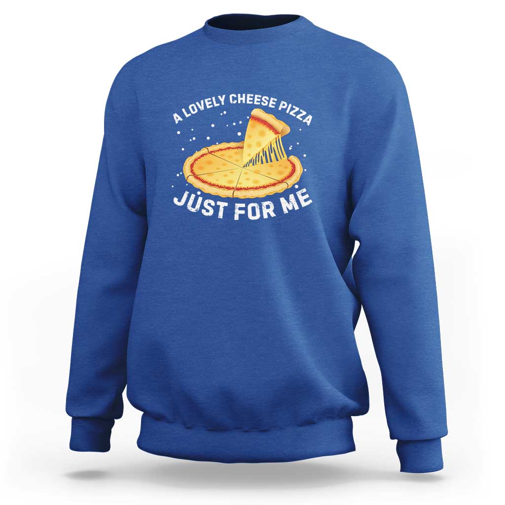 Funny Christmas Movie Sweatshirt Alone Kevin X-Mas Home A Lovely Cheese Pizza - Wonder Print Shop