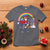 Christmas Santa Riding Dinosaur Deer Xmas T Shirt - Wonder Print Shop