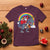 Christmas Santa Riding Dinosaur Deer Xmas T Shirt - Wonder Print Shop