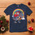 Christmas Santa Riding Dinosaur Deer Xmas T Shirt - Wonder Print Shop