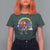Christmas Santa Riding Dinosaur Deer Xmas T Shirt For Women - Wonder Print Shop