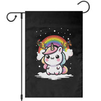 Unicorn Christmas Garden Flag Cute Xmas Girls Rainbow - Wonder Print Shop