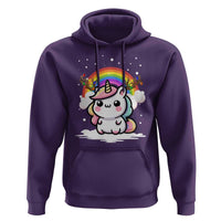 Unicorn Christmas Hoodie Cute Xmas Girls Rainbow - Wonder Print Shop