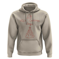 Funny Christmas Hoodie Ugly Tree Hand Drawn