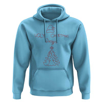 Funny Christmas Hoodie Ugly Tree Hand Drawn