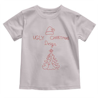 Funny Christmas Toddler T Shirt Ugly Tree Hand Drawn